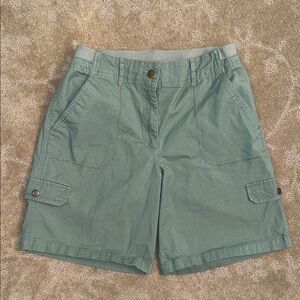 Ruby Rd. 9” Green Cargo Shorts, Sz 6